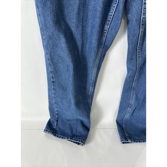LL Bean Women's Jeans Size 16 Reg Blue Denim Original Fit Relaxed 100% Cotton - Picture 6 of 13